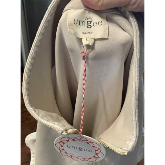 Umgee | NWT Sweatshirt Romper in Ecru/light beige | Large - Picture 5 of 5